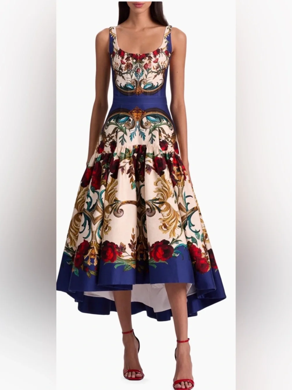 Alice + Olivia Diana Floral Bustier Cocktail Dress. Size 2 - Picture 1 of 9